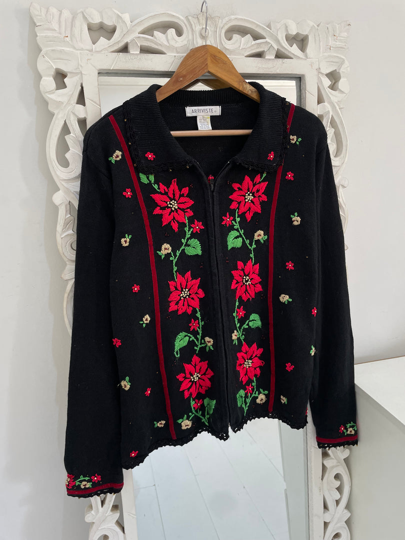 Apriviste Embroidered Sweater-Bust 44