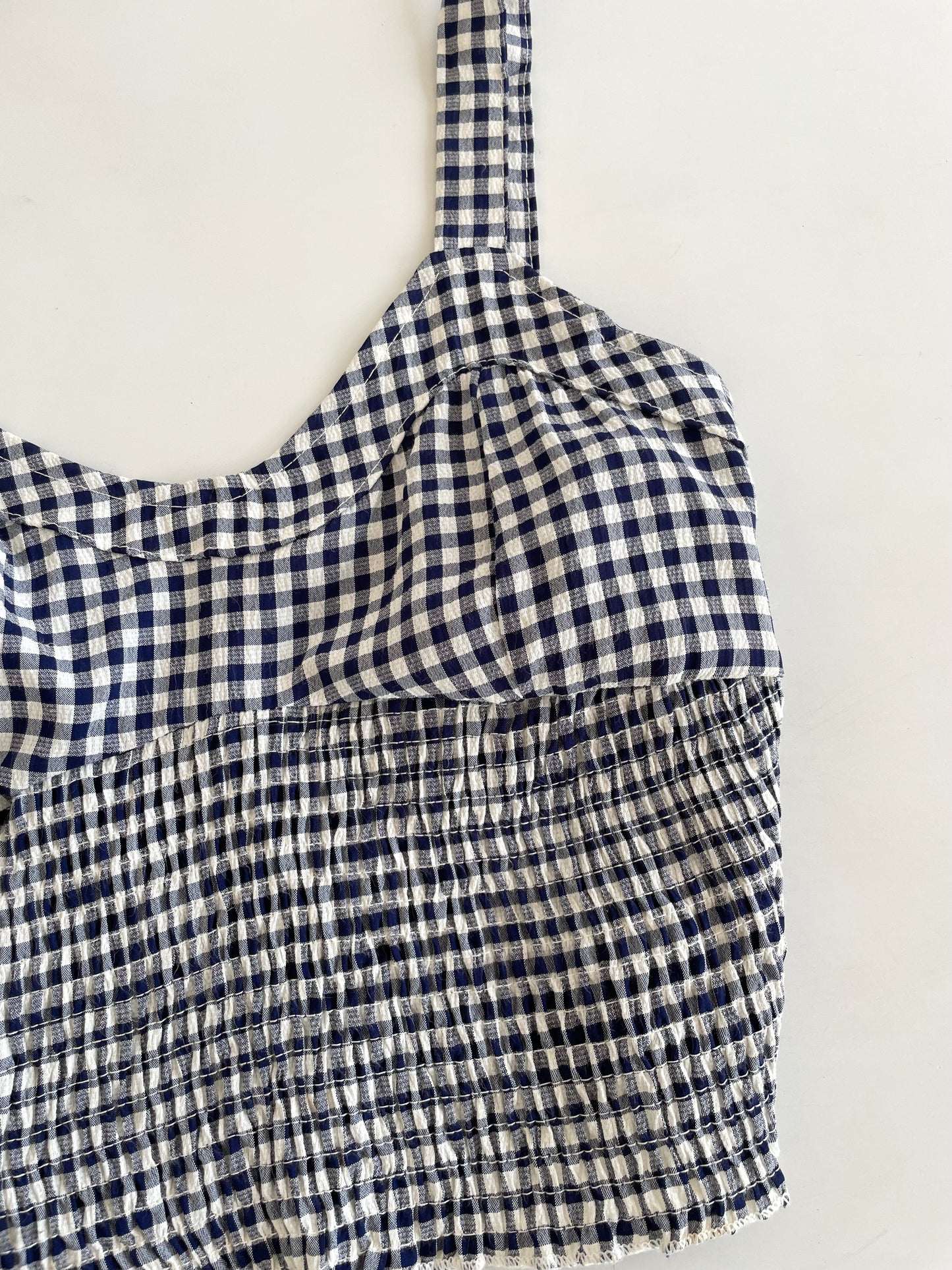 Gingham Top-Bust 30