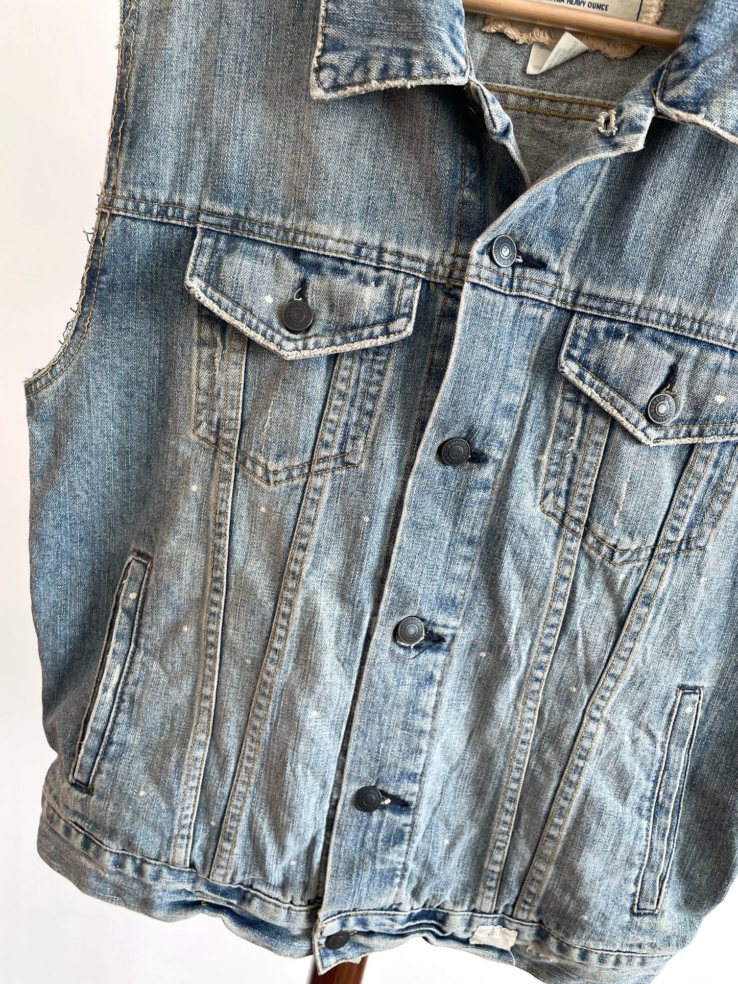 Abercrombie & Fitch Denim Vest-Chest 42