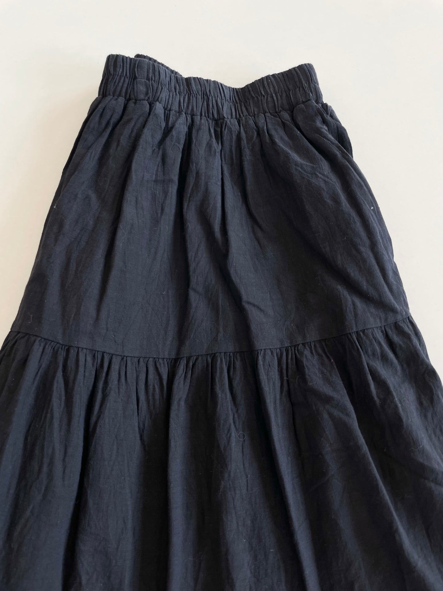 Black Cotton Skirt-Waist 26 to 34