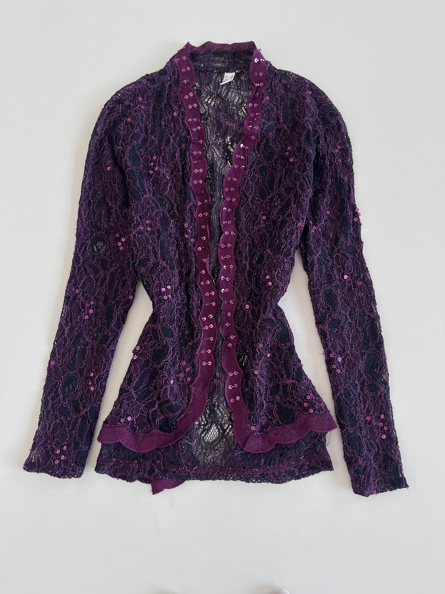 Vintage Sequin Sheer Shrug-Bust 38