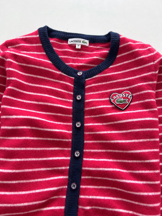 Lacoste 100% Wool Vintage Cardigan-Bust 32