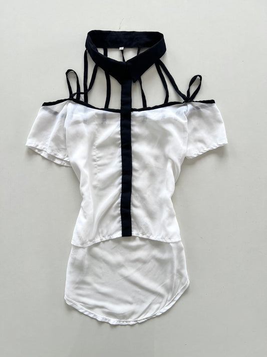 Goth Sheer Top-Bust 34