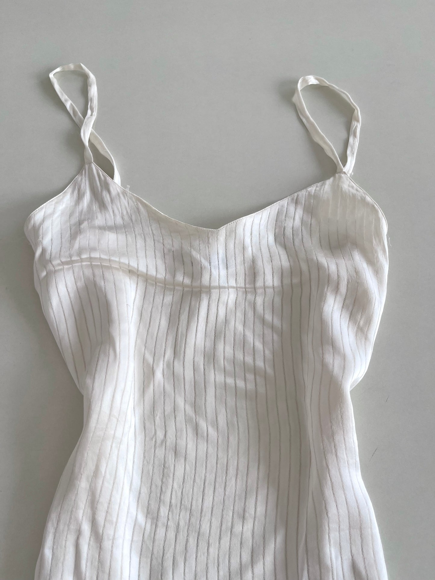White Slip Top-Bust 36