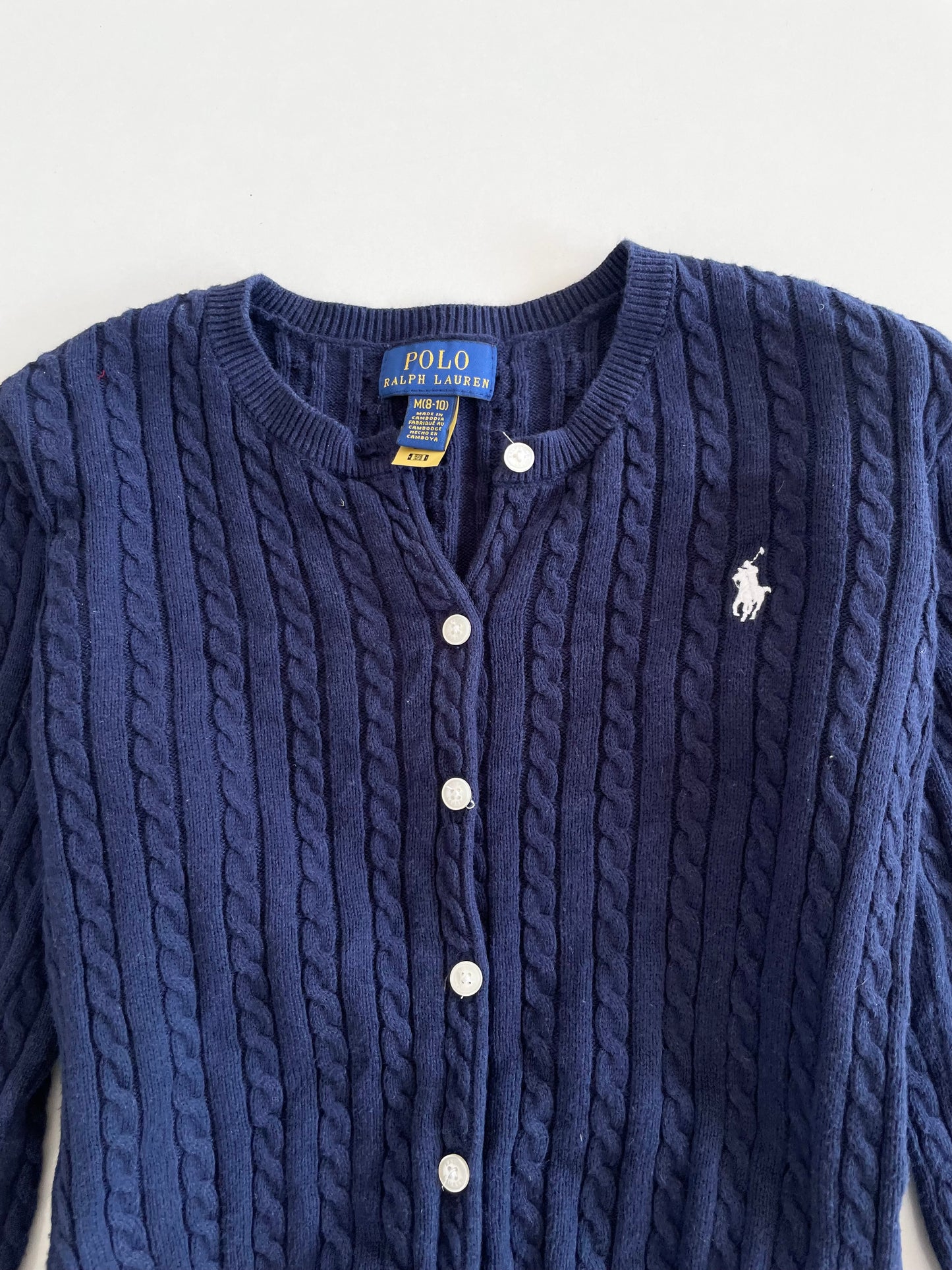 Ralph Lauren 100% Cotton Vintage Cardigan-Bust 30 to 32