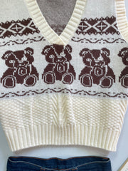 Chunky Sweater Vest-Bust 40