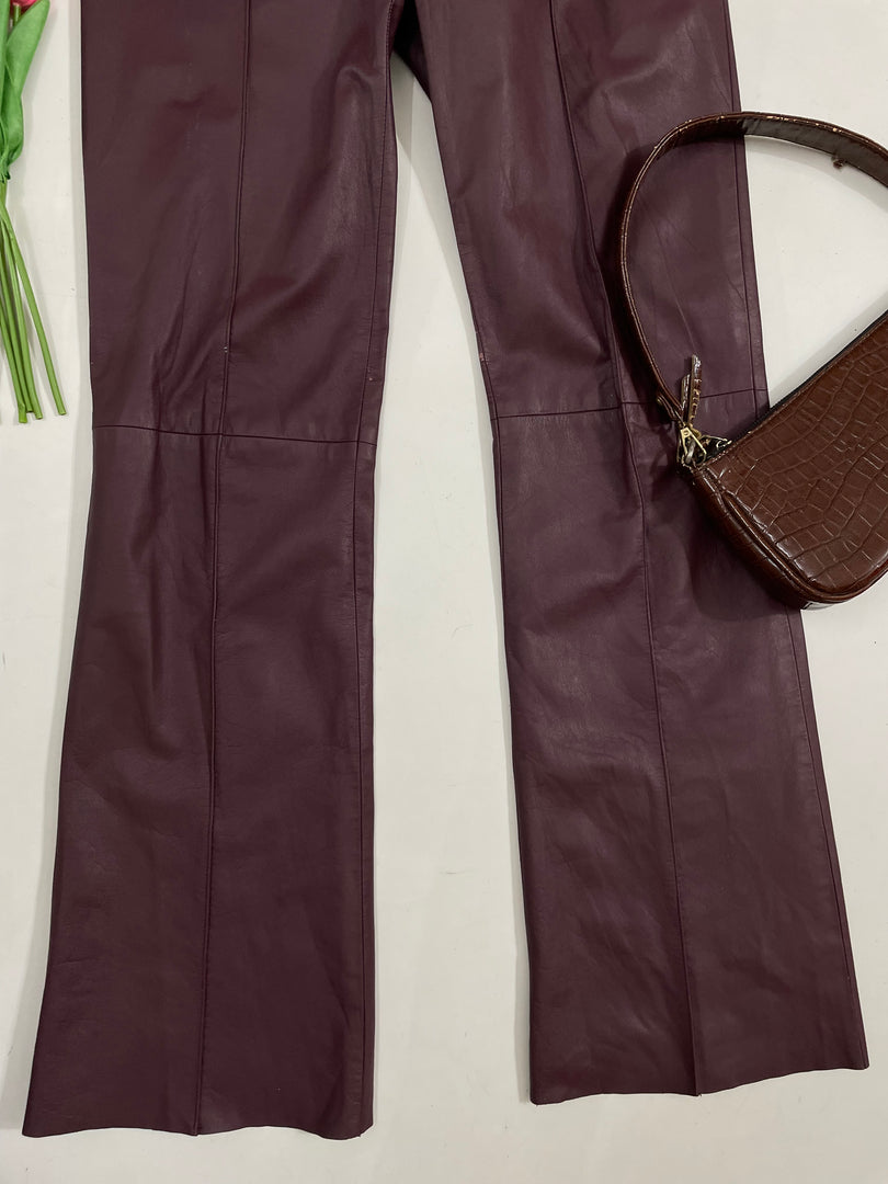 Patrizia Pepe Faux Leather Pants - Waist 30