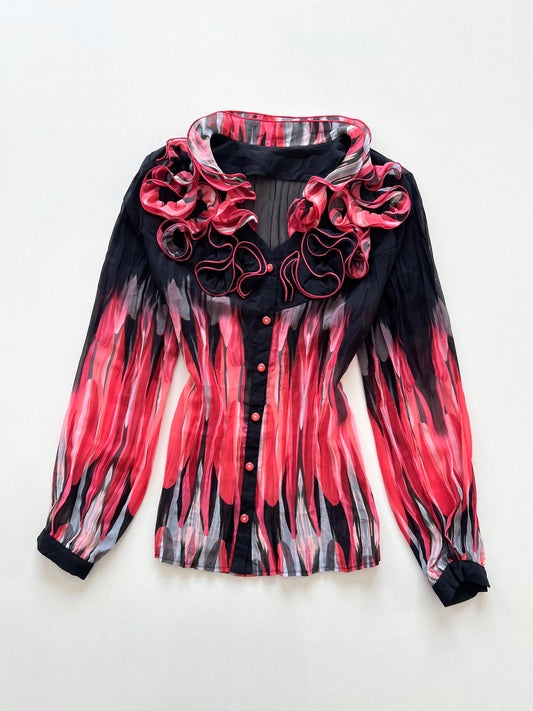 Vintage Sheer Top-Bust 42