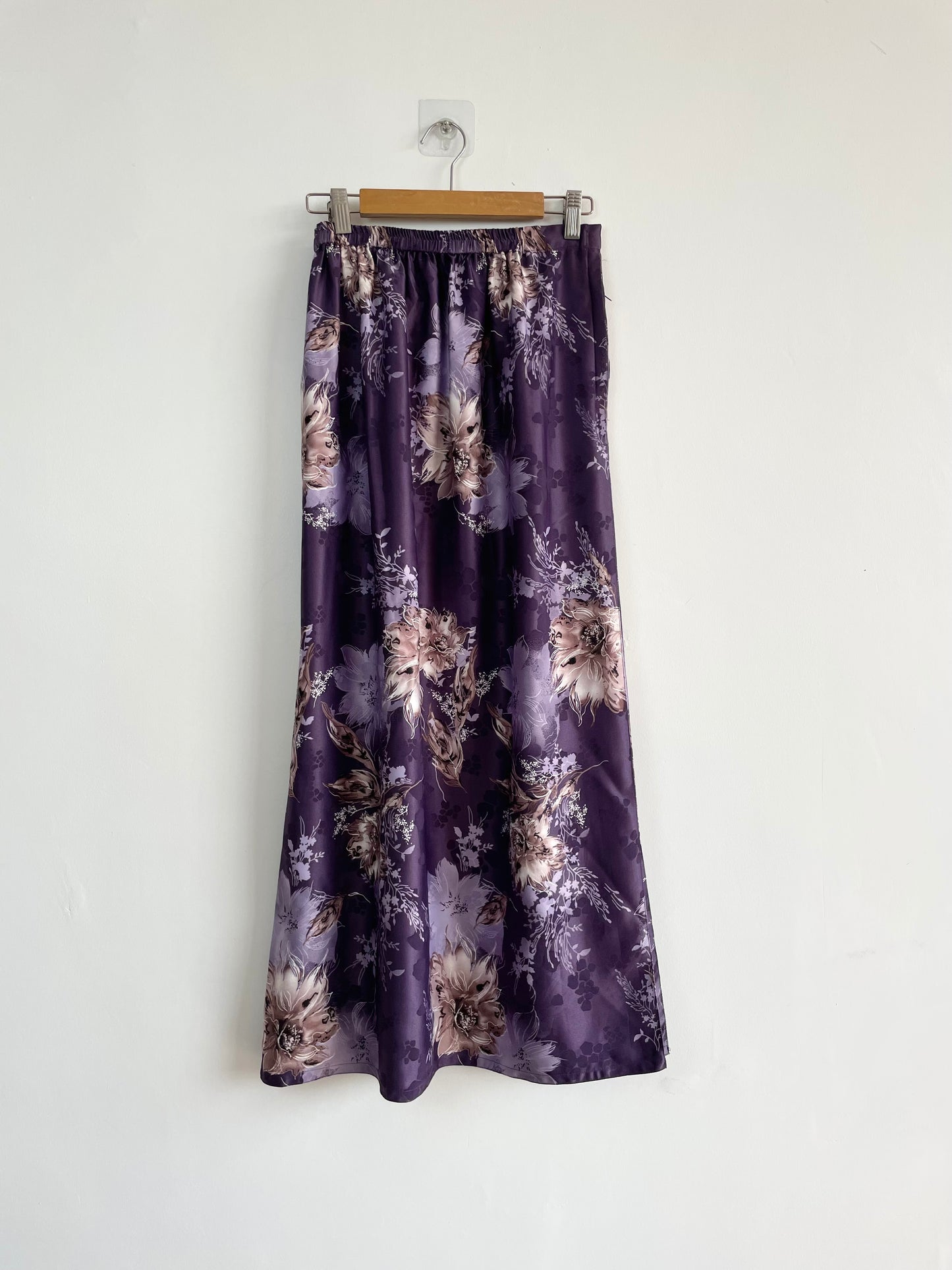 Purple Forest Satin Skirt-Waist 28 to 32