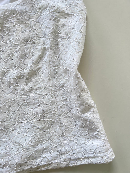 Lace White Top-Bust 40 to 42