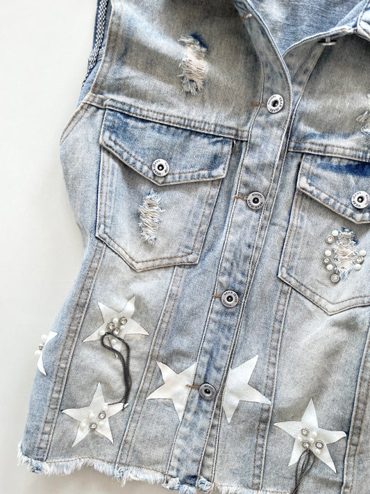 Denim Vest-Chest 38