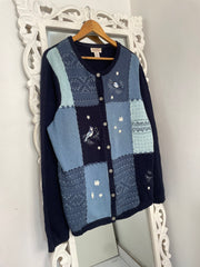 Northern Reflections Embroidered Vintage Sweater-Bust 46