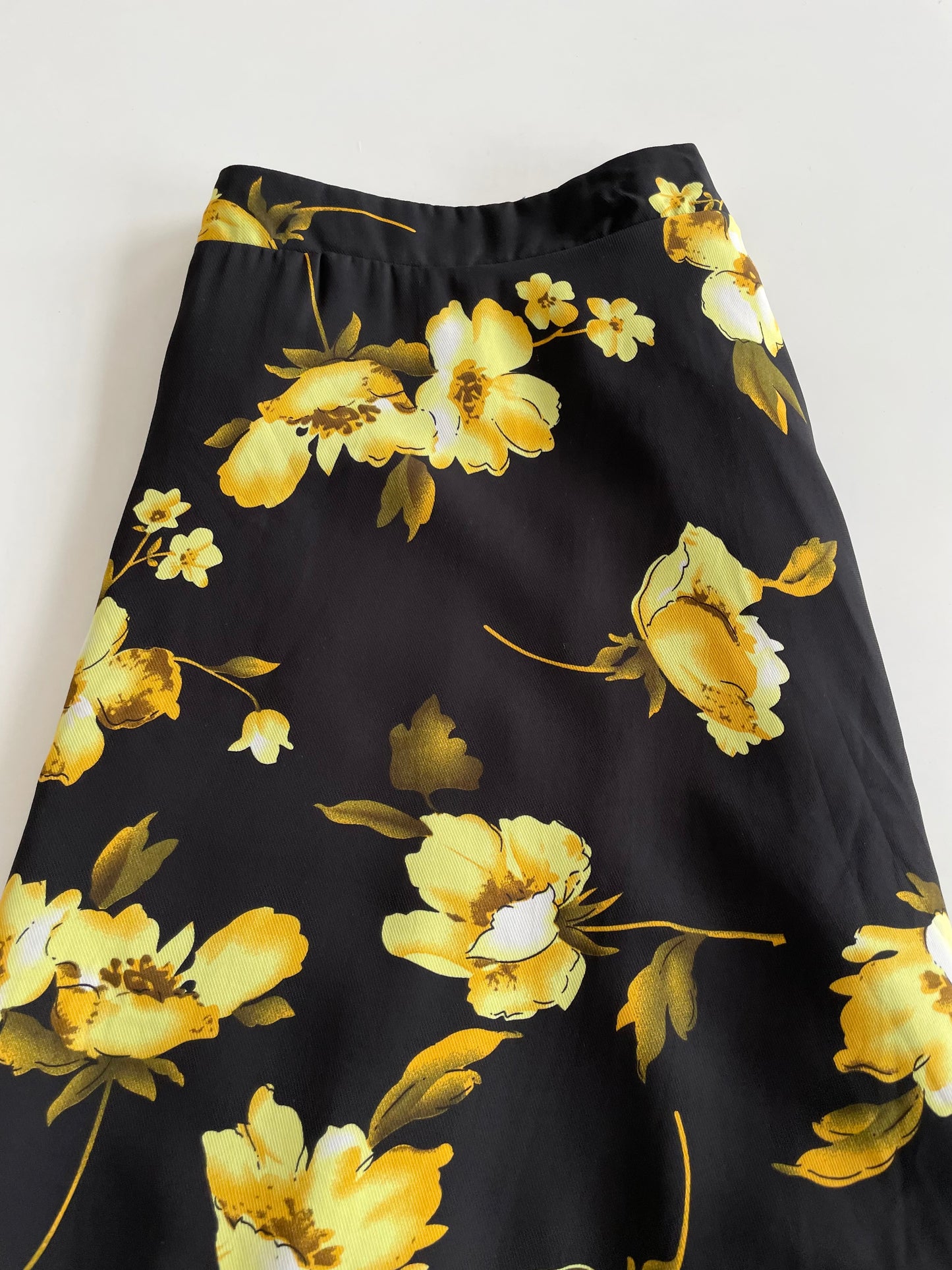 Yellow Flowers Skirt-Waist 28 to 30