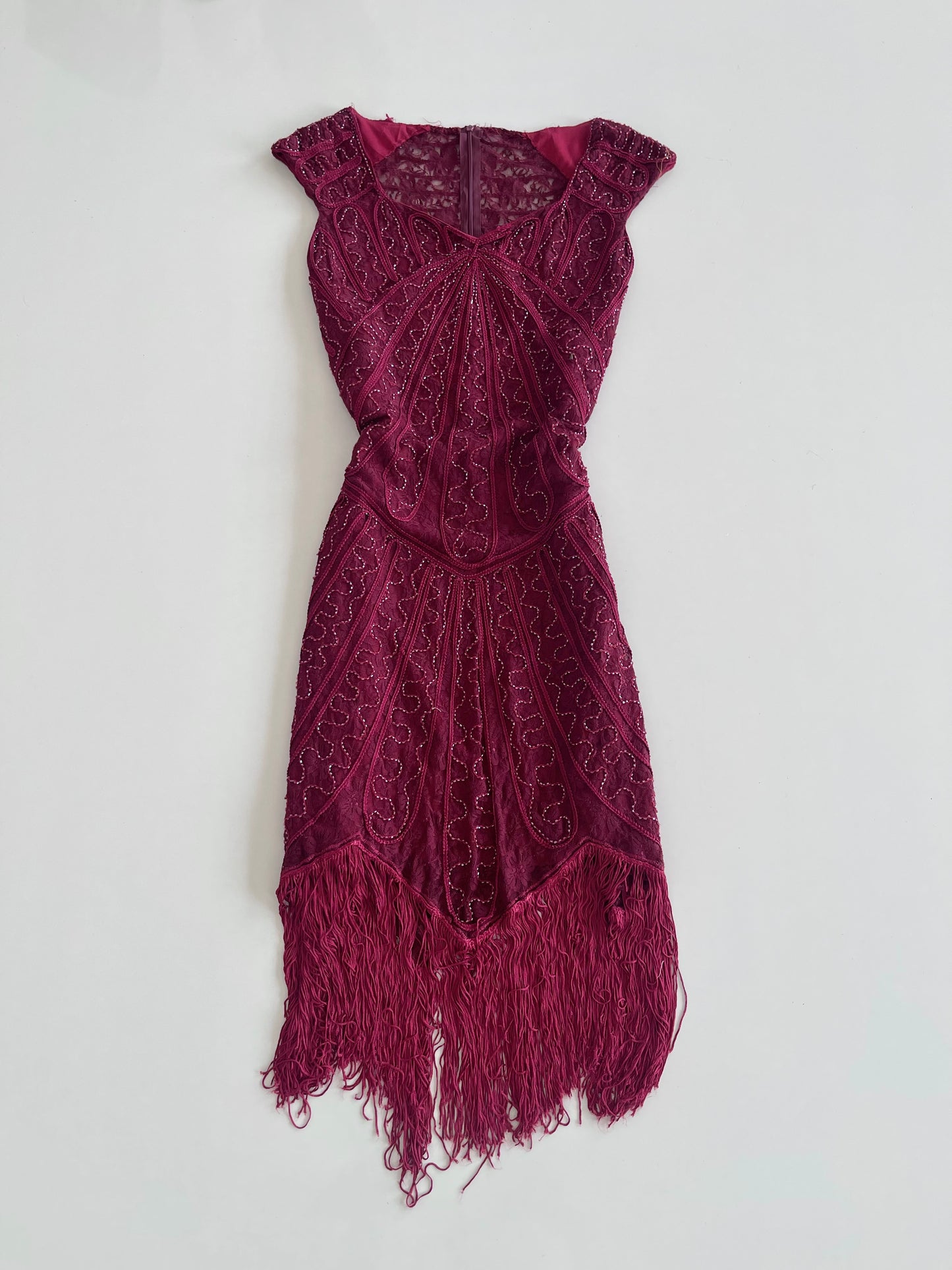Heavily Hand Embroidered Vintage Dress-Bust 42 to 44