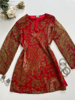 Load image into Gallery viewer, Paisley Embroidered Kurti-Bust 42
