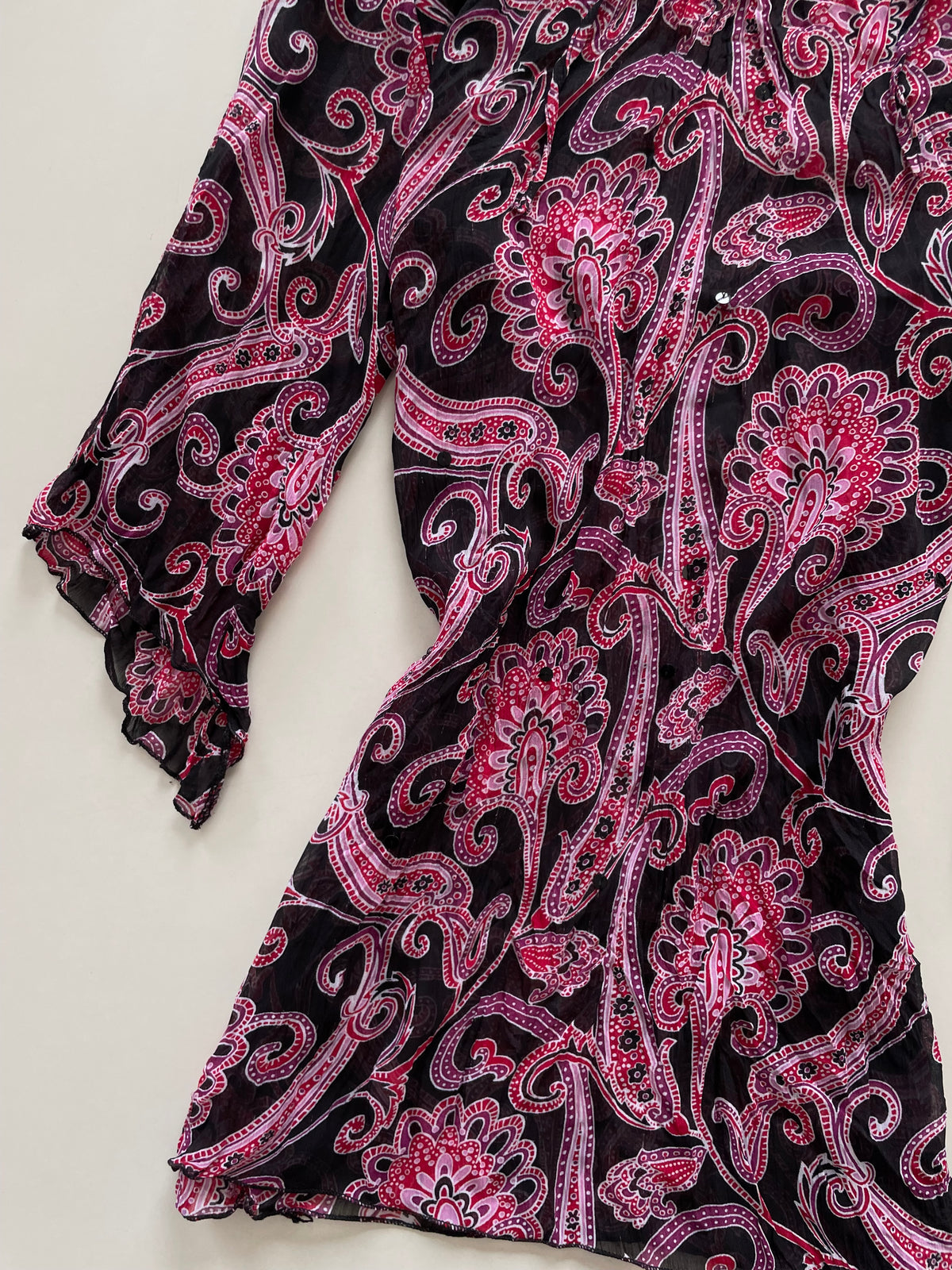 Paisley Vintage Sheer Top-Bust 38