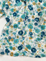 Sheer Floral Shirt-Bust 38