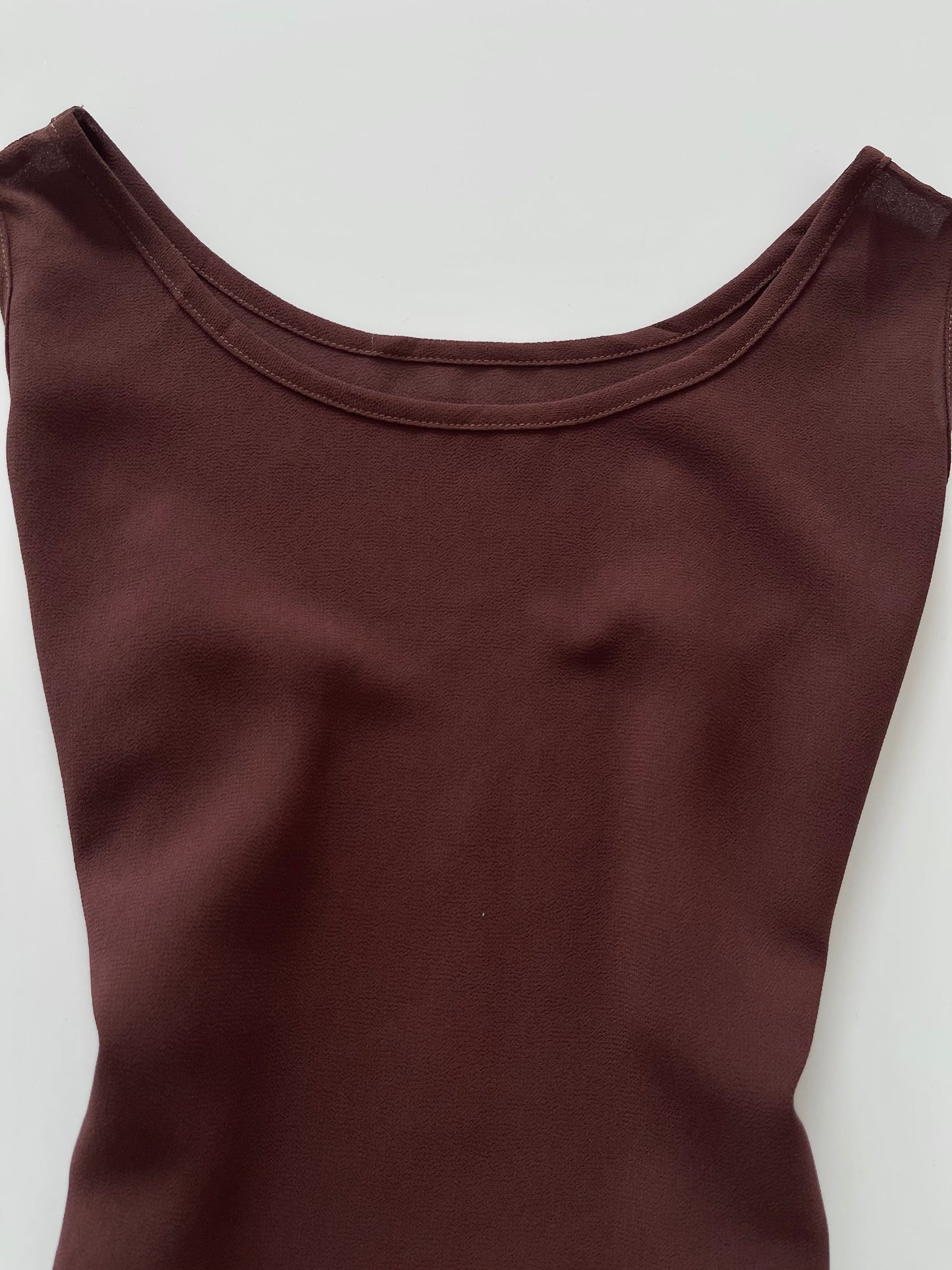Brown Sheer Top-Bust 40