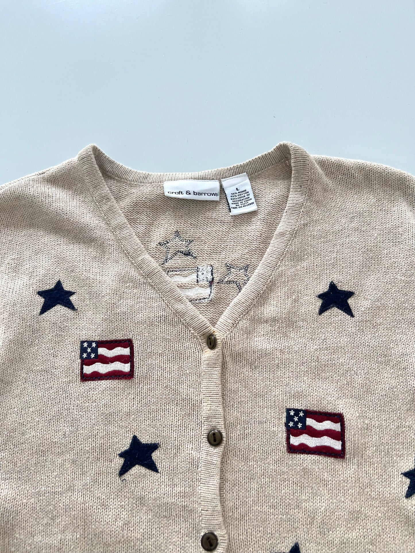 Croft&Barrow Embroidered Sweater-Bust 48