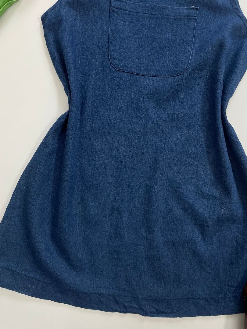 Deep Blue Denim Dress-Bust 34 to 36