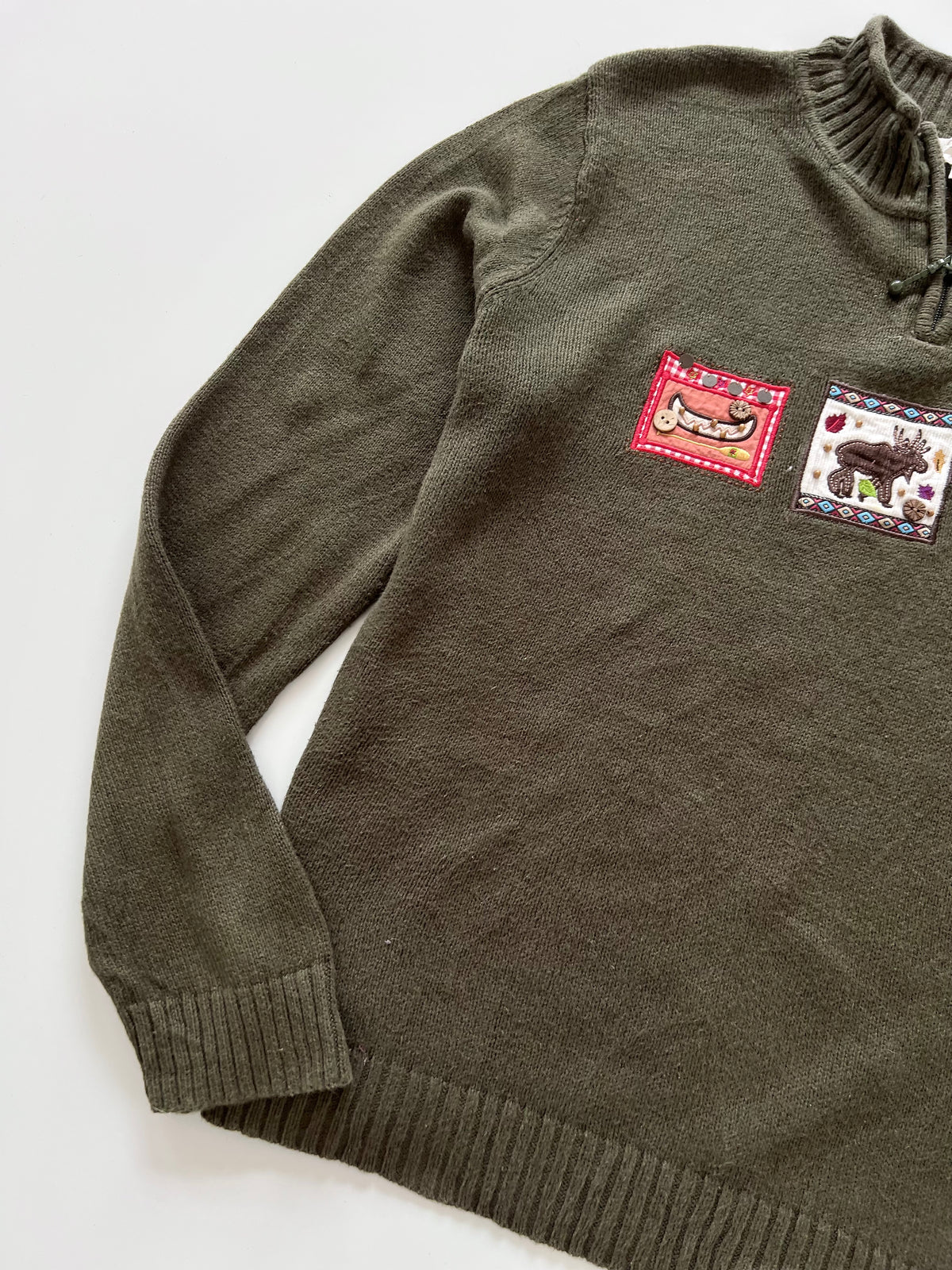 Christopher&Banks Embroidered Christmas Sweater-Bust 46