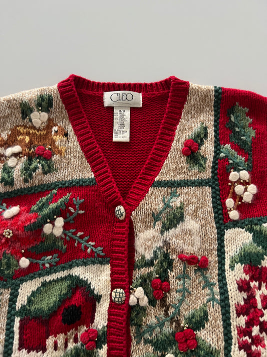 Cleo Embroidered Vest Sweater-Bust 44