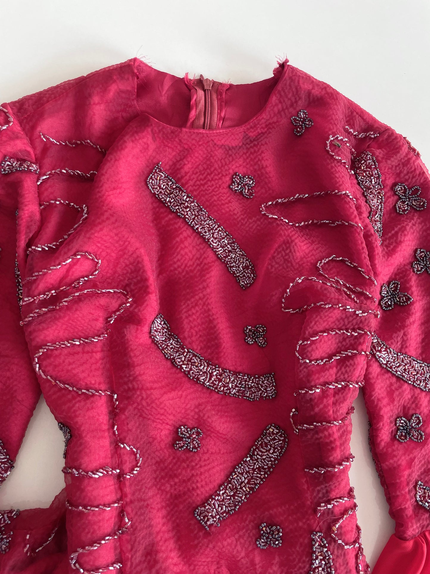 Vintage Embroidered Dress-Bust 32