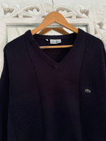Load image into Gallery viewer, Lacoste Vintage Deep Blue Sweater-Bust 44
