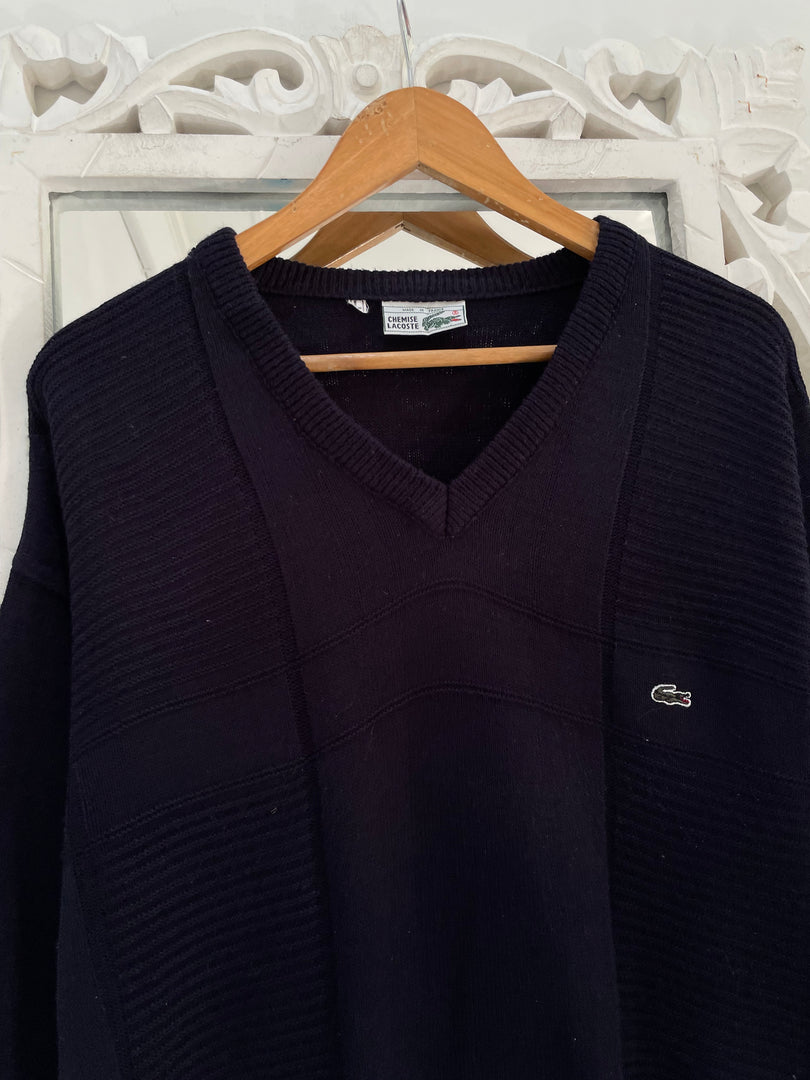 Lacoste Vintage Deep Blue Sweater-Bust 44