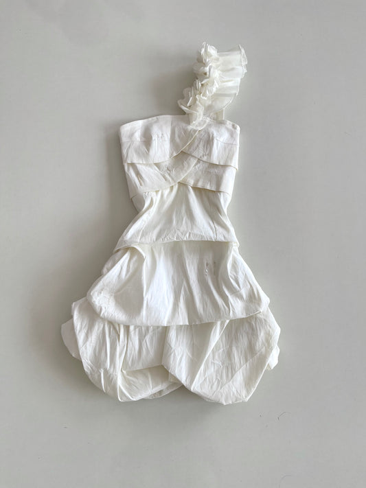 Vintage White Dress-Bust 28