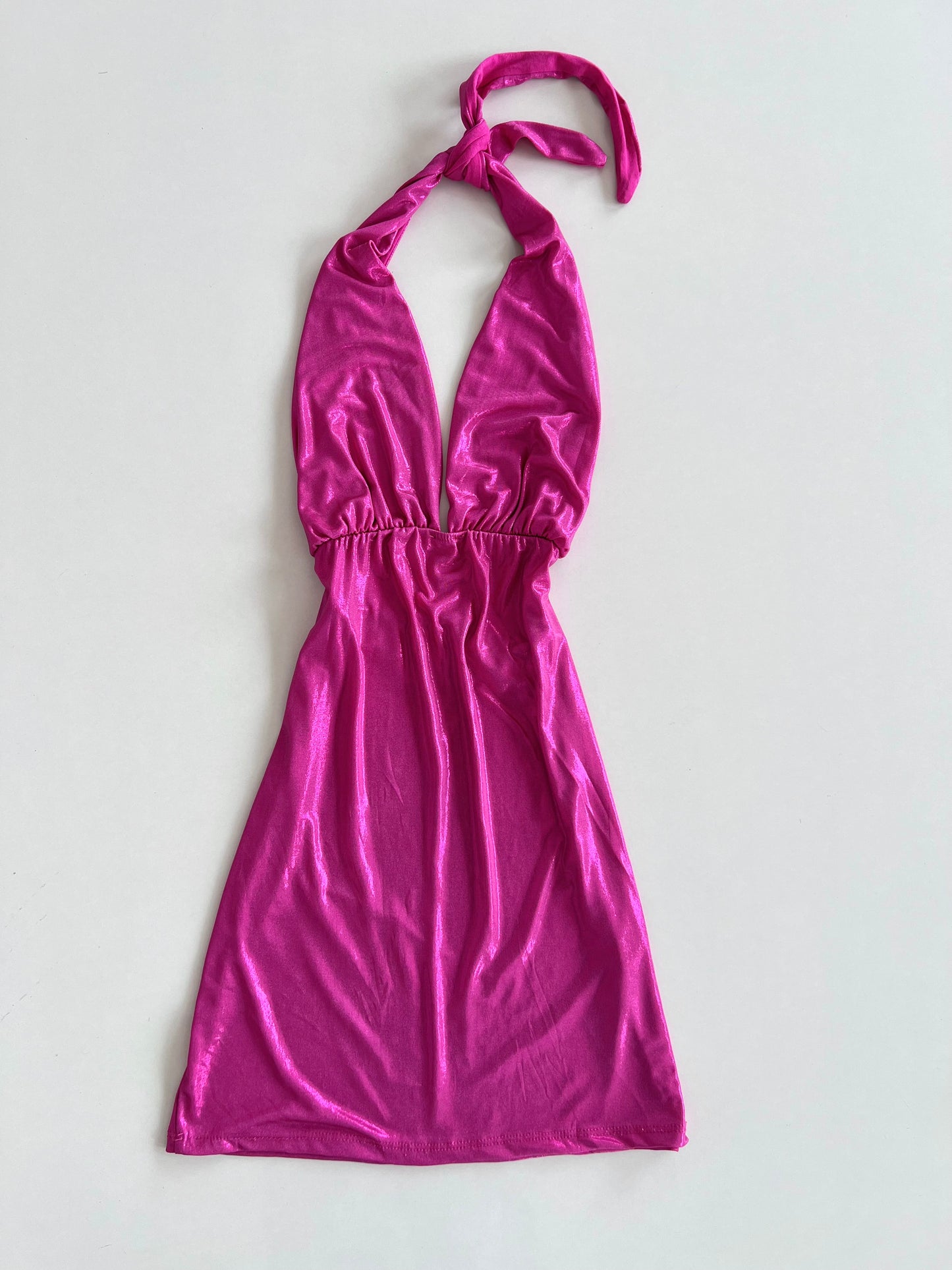 Shimmer Halter Neck Dress-Bust 32 to 34