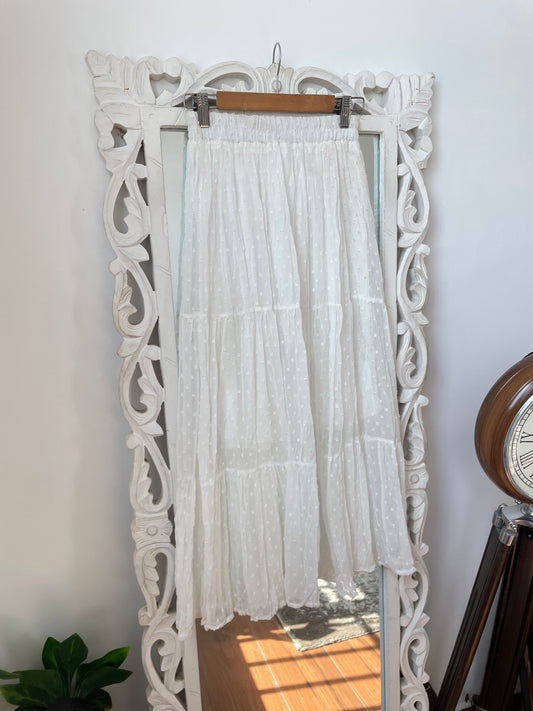 Milky White Prairie Skirt-Waist 26 to 32