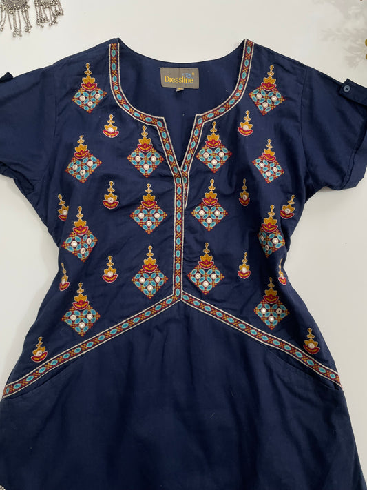Dressline Embroidered Kurti-Bust 38