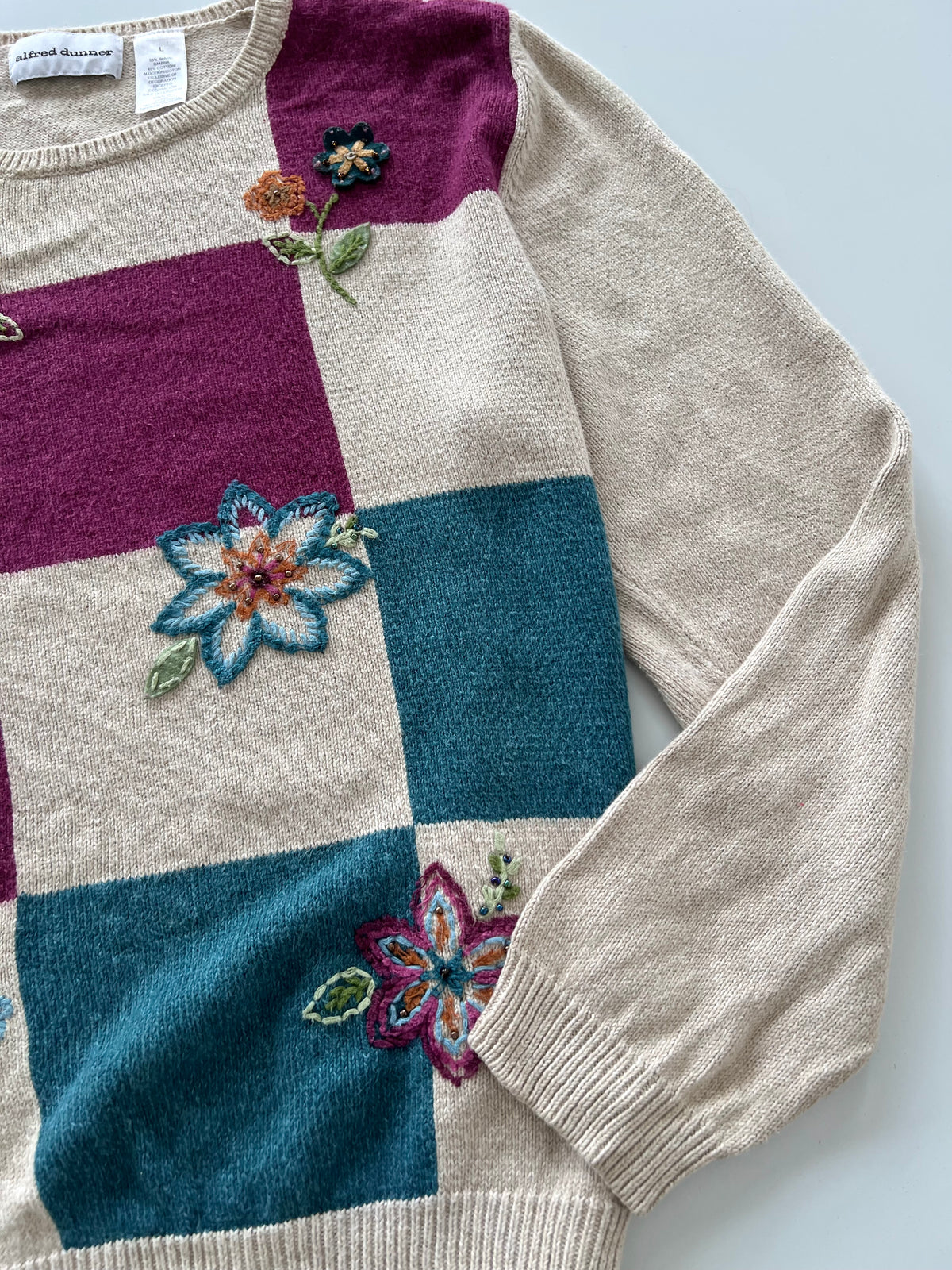 Alfred Dunner Embroidered Vest Sweater-Bust 44