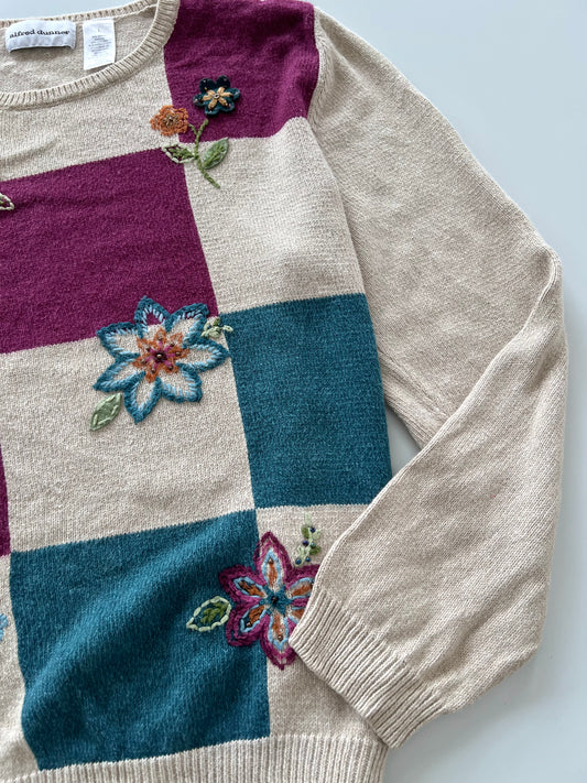 Alfred Dunner Embroidered Vest Sweater-Bust 44