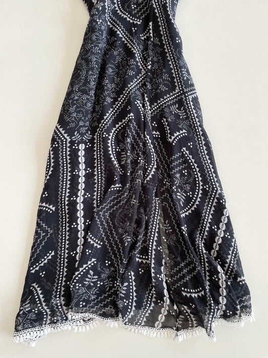Black Boho Dress-Bust 36
