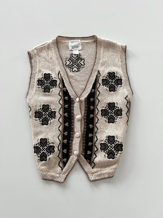Christopher&Banks Embroidered Vest Sweater-Bust 40