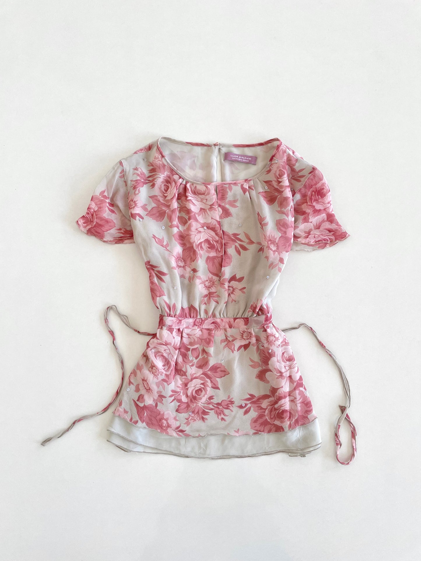100% Silk Luca D Altieri Top-Bust 34