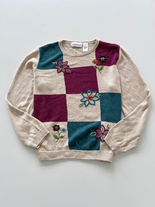 Alfred Dunner Embroidered Vest Sweater-Bust 44