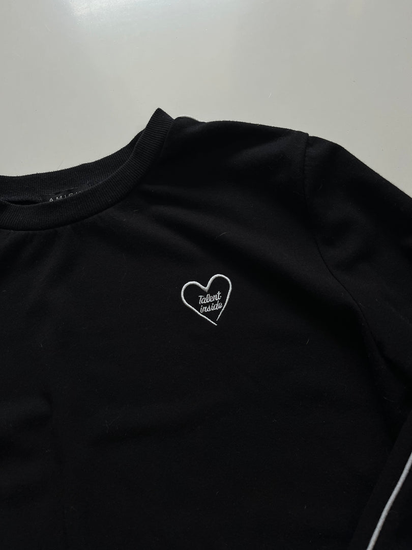 AMISU HEART SWEATSHIRT - BUST 38