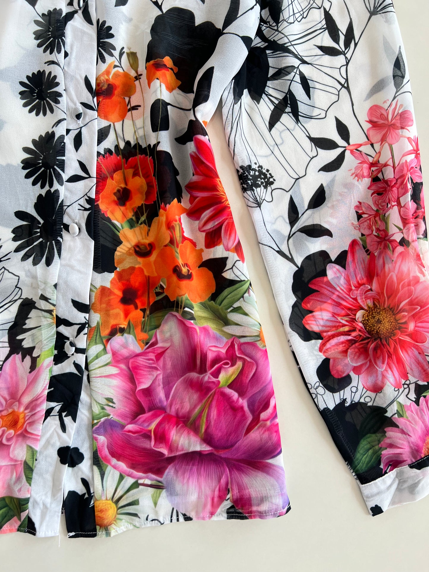 Mary Katrantzou Sheer Shirt-Bust 42