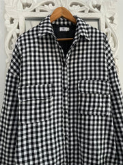 Super Thick Puffer Shacket-Chest 48