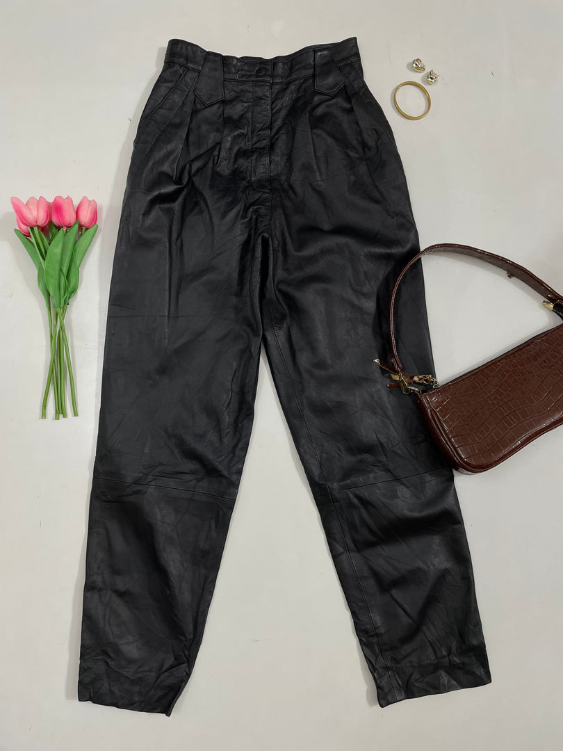 Rodney Clark Faux Leather Pants - Waist 24