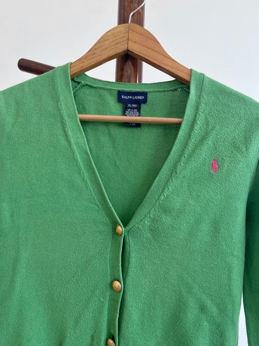 Ralph Lauren 100% Pima Cotton Vintage Cardigan-Bust 34