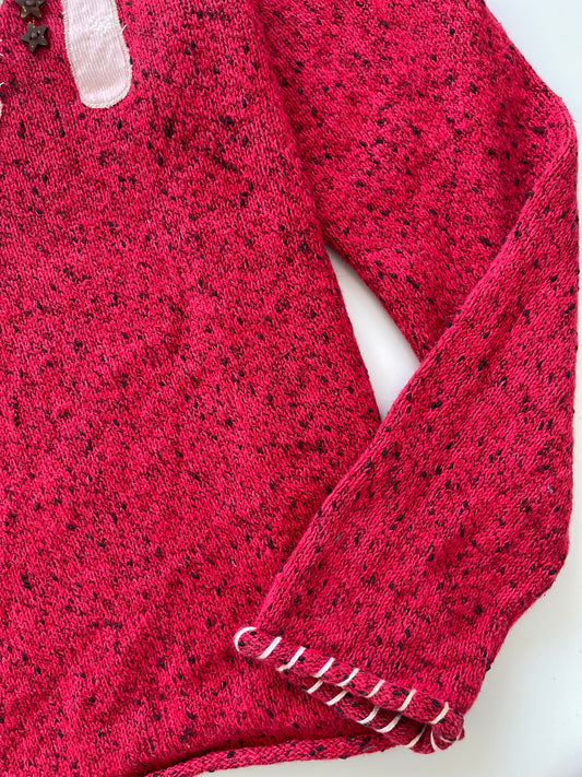 Christopher&Banks Christmas Embroidered Sweater-Bust 40