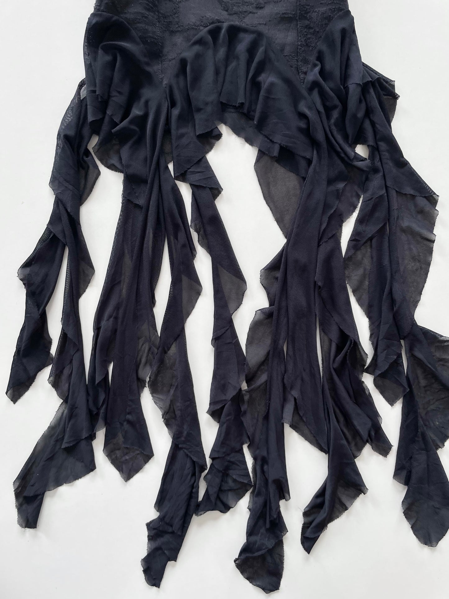 Ruffle Black Top-Bust 32 to 34