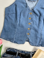 Load image into Gallery viewer, River Island Denim Waistcoat-Bust 42
