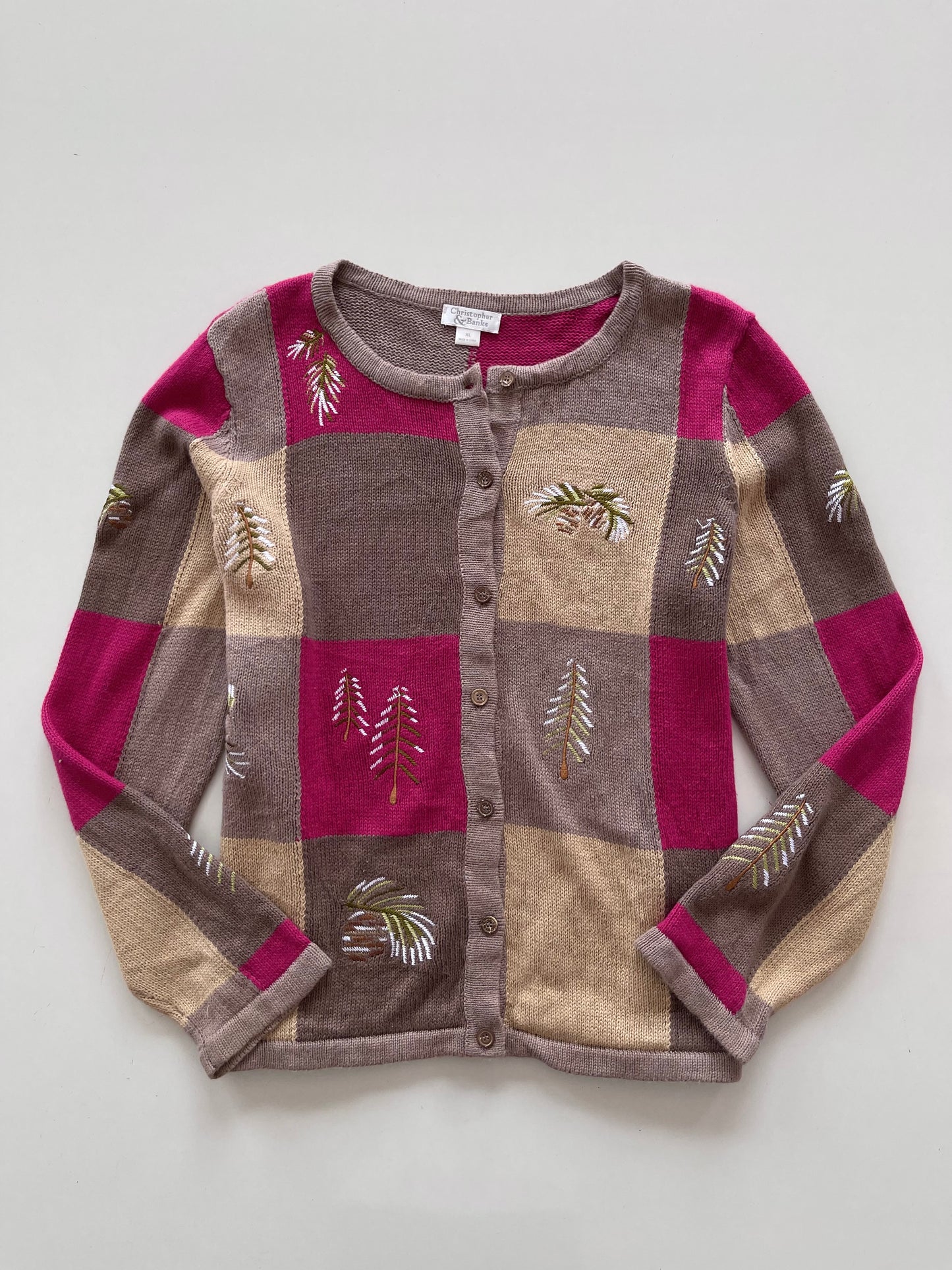 Christopher & Banks Embroidered Sweater-Bust 46
