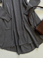 Load image into Gallery viewer, Grey High Neck Warm Winter Dress - Bust 40 to 44
