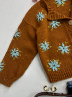 Load image into Gallery viewer, Floral Embroidered Soft Chunky Cardigan - Bust 36 to 40
